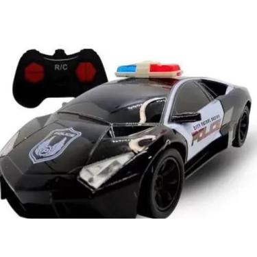 Imagem de Carrinho De Controle Remoto Policia Super Carro Brinquedo. - toys king