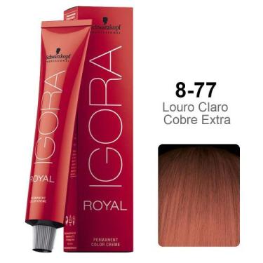 Imagem de Coloração Schwarzkopf Igora 8-77 Louro Claro Cobre Extra