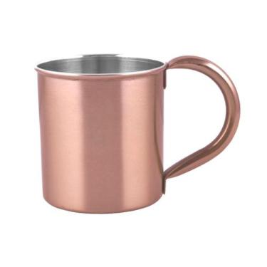 Imagem de Caneca Moscow Mule inox Cor Cobre 300ml Bar Drink Caipirinha - class, 