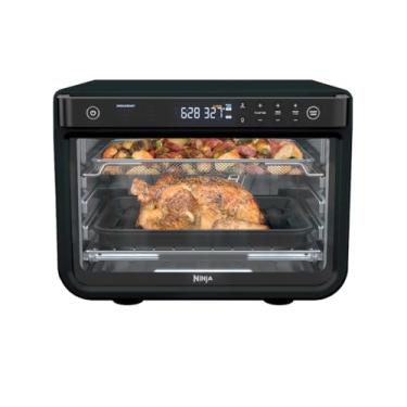 Imagem de Ninja DT202BK Foodi 8 em 1 XL Pro Air Fry Forno, forno de convecção de bancada grande, torradeira digital, 1800 watts, preto, 30 cm