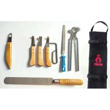 Imagem de Kit Casqueamento Profissional Ferrageamento + Bolsa + Loop - Selaria M