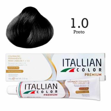 Imagem de Coloração Capilar Permanente Itallian Color, 1.0 Preto