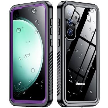 Imagem de SPIDERCASE Capa à prova d'água para Samsung Galaxy S23 FE, protetor de tela integrado [3,5 m militar à prova de choque] IP68 subaquático resistente resistente a arranhões para S23 FE de 6,4 polegadas