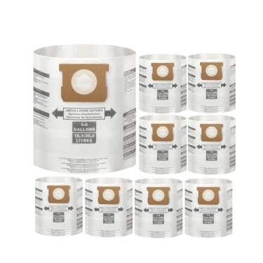 Imagem de Pacote com 8 sacos PureSturdy para aspirador de pó de loja 12,5 a 22,5 litros, tipo E 90661 9066133, tipo H 90671 9067133; VF2004, VHBS VDBS sacos de filtro descartáveis de alta eficiência para