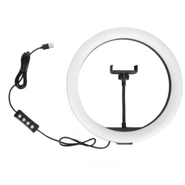 Imagem de Luz de Anel de Mesa para Transmissão Ao Vivo de Telefone Móvel, Luz de Beleza de Suporte único, Perfeita para Maquiadores, Blogueiros e Transmissão Ao Vivo Em Várias Plataformas