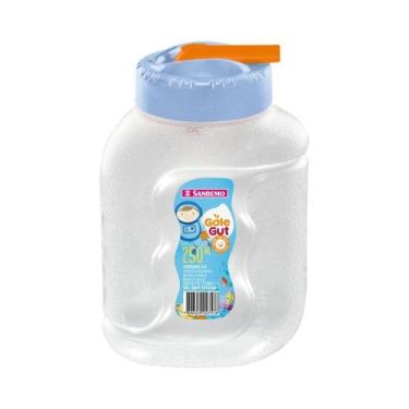 Imagem de Garrafa Gole GUT Plastico Escolar Sanremo 250ML, Azul