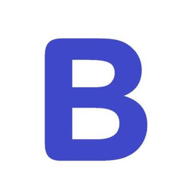 Imagem de Letras em EVA Alfabeto Azul Royal - 14cm - Extra Festas, B