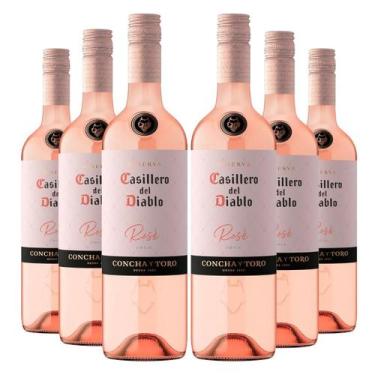 Imagem de KIT 6 Vinhos Casillero del Diablo Reserva Rosé, 750ml