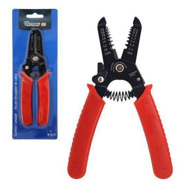 Imagem de Alicate decapador de cabos 17cm na cartela - Western