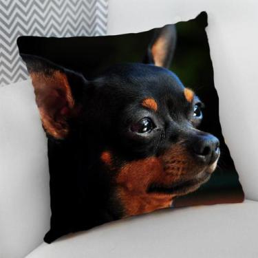 Imagem de Almofada Decorativa Cheia c/ Zíper 40x40 Dog Pet Cachorro Cão - Deluzz