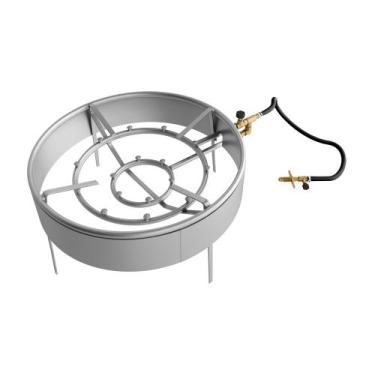 Imagem de Fogareiro Multiuso 16 caulins c/borda Alta Presão - Qualinox