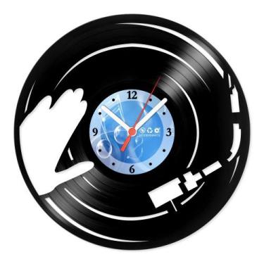 Imagem de Relógio De Parede Disco Vinil Profissões - DJ Disco - VPR-092 - Modern