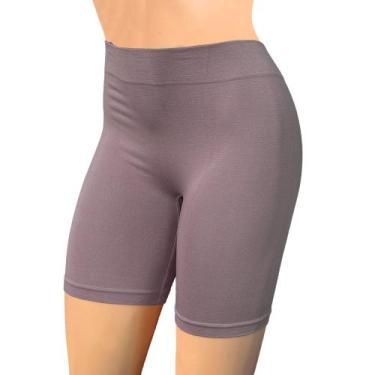 Imagem de Short Lingerie Anagua Longa Segunda Pele Confortável Sexy Sem Costura 