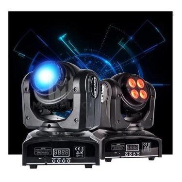Imagem de Mini Moving Doble Face 12w 4 Led Rgbw Quadriled Dmx Audio - SHOWTECH, 