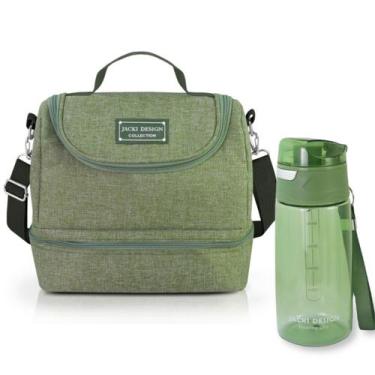 Imagem de Bolsa Térmica Marmita Lancheira Necessaire 2 Divisórias Compartimentos