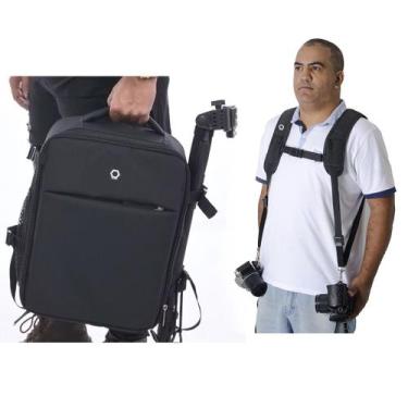 Imagem de kit Mochila Fotografica + alça Photopro Oreon Profissional - dedcases,