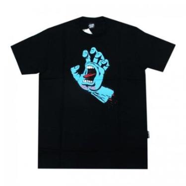 Imagem de Camiseta Santa Cruz  Screaming Hand Front - Preto/Azul-Masculino