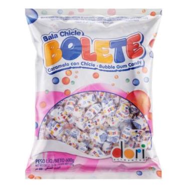 Imagem de Bolete Bala Chicle Dori Bolete Tutti-frutti Sem Glúten 600g