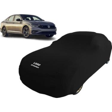 Imagem de Capa Automotiva Para Volkswagen Jetta Tecido Helanca Lycra - Mz, Preta