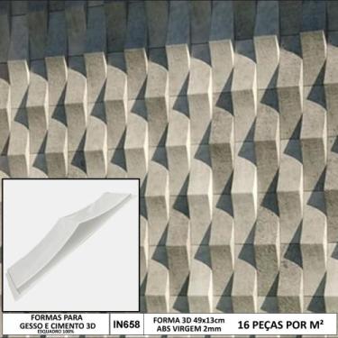 Imagem de Forma 3d Gesso Cumes 49x13cm Abs 2mm Molde Para Gesso/cimento 3d 658 -