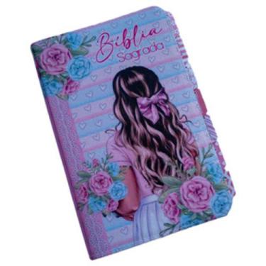 Imagem de Bíblia sagrada evangélica arc da garota  letra hiper gigante  harpa e 