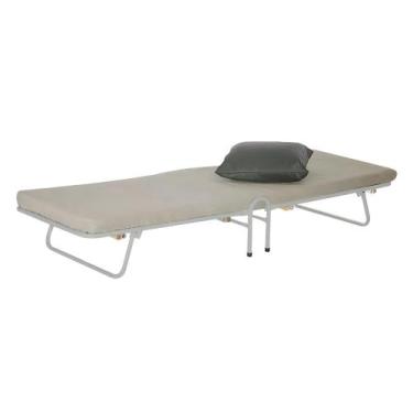 Imagem de Cama Dobrável Multiuso Branca Com Colchão Solteiro - IG Móveis