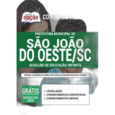 Imagem de Apostila São João Do Oeste Sc Auxiliar De Educação Infantil