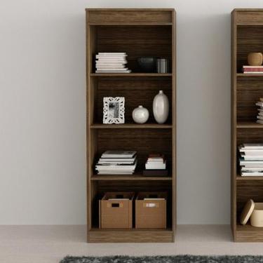 Imagem de Armário Estante Alto para Escritório ME4150 Nogal Tecnomobili