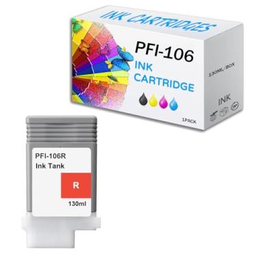Imagem de Conjunto de cartuchos de tinta de 12 cores PFI-106 130 ml, reposição remanufaturada para tanques de tinta Canon PFI106, funciona com impressora iPF-6400 iPF-6400S iPF-6410 iPF-6450 iPF-6460 iPF-6410s,