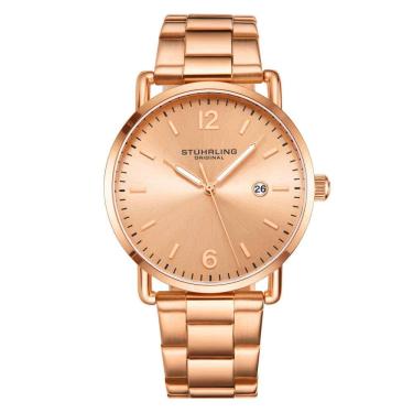 Imagem de Relógio Masculino Stuhrling Oslo 3902 Quartzo 38mm, Rose Gold