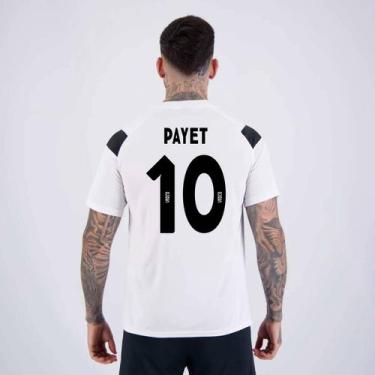 Imagem de Camisa Kappa Vasco Supporter Cuts Branca e Preta 10 Payet, GG