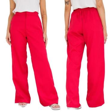 Imagem de Calça Feminina Pantalona Com Elastico Alfaiataria Elegante  - IV STORE