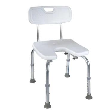 Imagem de Banco de Banho Cadeira Ajustável em Alumínio com Abertura Frontal  Lev
