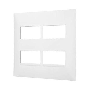 Imagem de Placa 2 2 Postos Separados 4x4 Branca 618514bc - LEGRAND PIAL PLUS