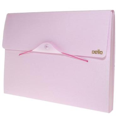 Imagem de Pasta Sanfonada 12 Divisões Dello Serena linho Cores Pastel, Rosa Past