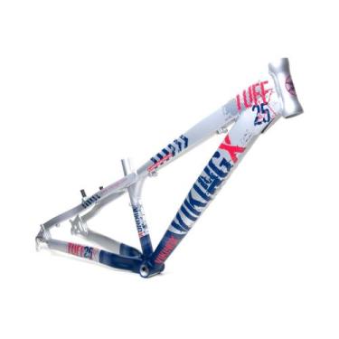Imagem de Quadro 26 vikingx tuff x-25 dirt freeride aluminio, Prata, Azul