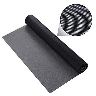 Imagem de BAFLOTEX Tela de substituição de tela de janela 91.4 cm*100' espessa tela de fibra de vidro carvão com melhor visão kit de reparo de porta fácil de instalar adequado para janelas, portas e varandas