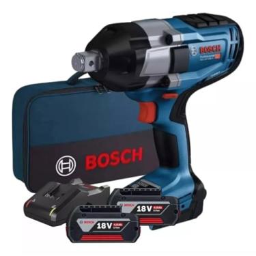 Imagem de Kit Chave De Impacto 3/4 Biturbo Gds 18v 1050h C/ 2 Baterias 4ah Bosch