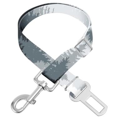 Imagem de Cintos de segurança ajustáveis para cães e gatos de estimação. O clipe de segurança serve para qualquer carro, caminhão e SUV, e o cordão é flexível e ajustável de 50 a 83 cm (desmatamento)