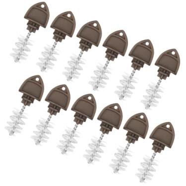 Imagem de Cosmos 12 plugues de torneira de cerveja com escova, torneira de rascunho, escova de limpeza para manter a torneira de cerveja limpa, bujões de bico de barril, cerdas para bares de cerveja Kegerators