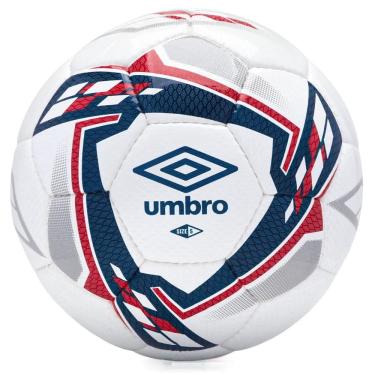 Imagem de Bola de Futebol de Campo Umbro Fuse Trainer Branco Marinho e Vermelho