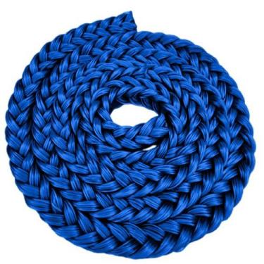 Imagem de 20 metros cordão nylon para rodapés e carpete - cor azul - Cordoflex