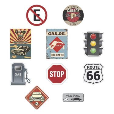 Imagem de Plaquinhas Divertidas Vintage - 10 Unidades