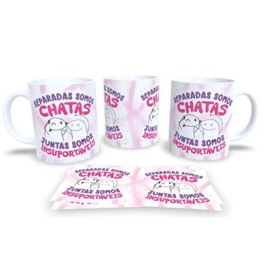 Imagem de Caneca de Porcelana Personalizada Flork Amizades Com Frases Divertidas