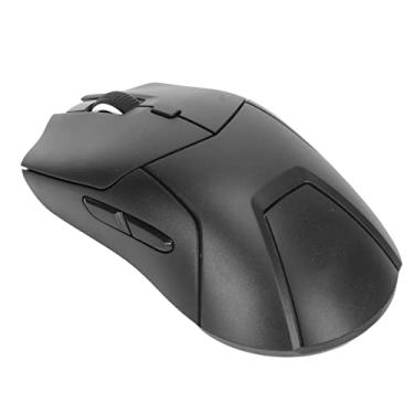 Imagem de Mouse para Jogos, Mouse Sem Fio de Modo Triplo para Escritório Com Design Ergonômico para Casa (Preto)