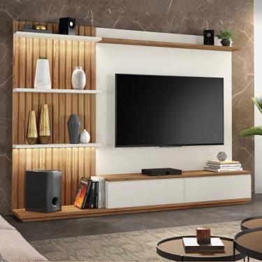 Imagem de Home para sala de tv moderno 2 metros de largura - Safira - Montanhês Móveis