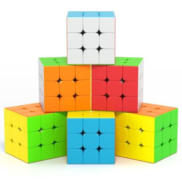 Imagem de Conjunto Speed Cube Vdealen 3x3x3, pacote com 6 unidades, Magic Cube sem adesivo