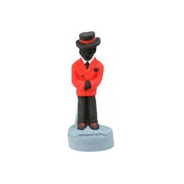 Imagem de Imagem Ze Pilintra Preto e Vermelho Escultura Resina 10 Cm - Lua Misti