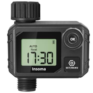 Imagem de Insoma Temporizador de água, temporizador de mangueira inteligente para irrigação de plantas com 1 zona