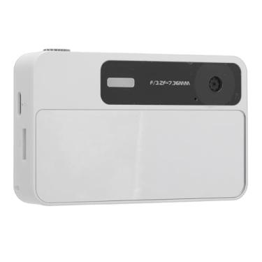 Imagem de Câmera Digital, Câmera FHD 48MP 1080P, Câmera de Vídeo Anti Shake de Foco Automático Com Tela IPS de 2,4 Polegadas, Espelho de Selfie, Câmera Pequena Compacta para Meninos (Branco)